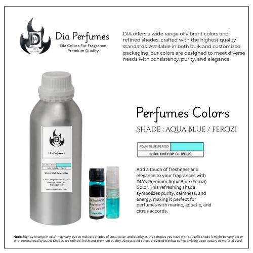 Aqua Blue Ferozi Color for Perfume
